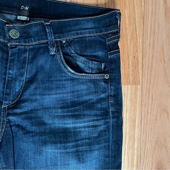 COH Citizens of Humanity Hutton Wide Leg Dark Wash Flared Hem Jeans EUC Size 29 - Picture 4 of 10